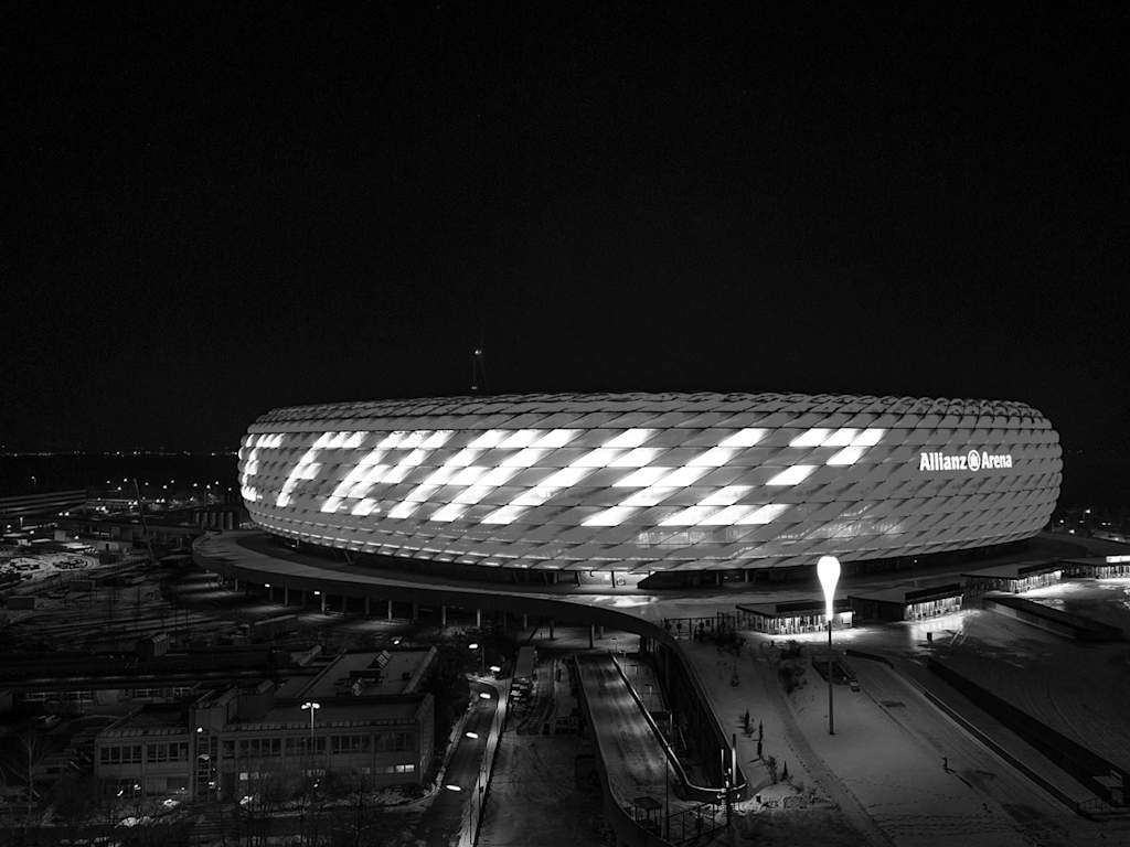 Franz Beckenbauer en el Allianz Arena