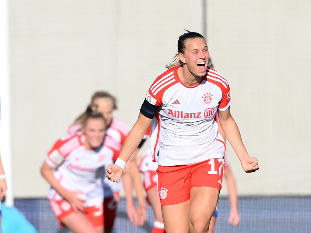 Klara Bühl beim Spiel gegen die TSG Hoffenheim.