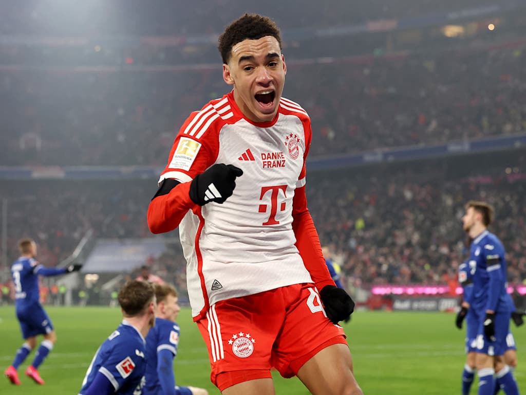 Jamal Musiala ist Schütze des FC Bayern Tor des Monats Januar 2024