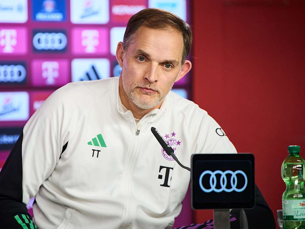 Thomas Tuchel habla en la rueda de prensa del FC Bayern