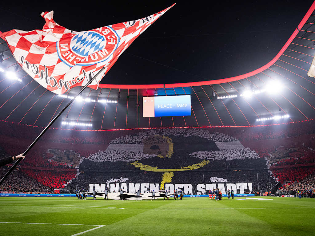 Choreo vor FC Bayern - Lazio Rom