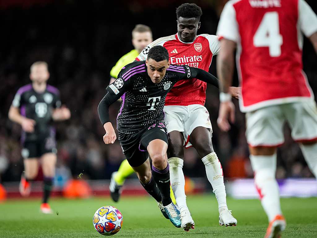 Spielszene des Champions League-Duells FC Arsenal - FC Bayern