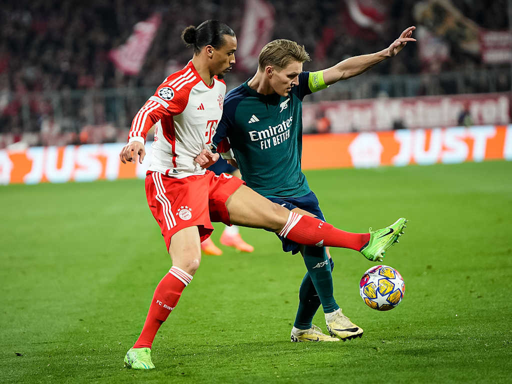 Szene der Partie FC Bayern - FC Arsenal in der Champions League