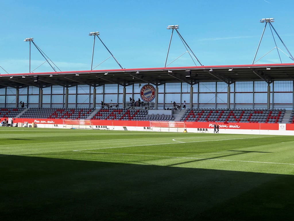 Die Spielstätte am FC Bayern Campus - Austragungsort für die Heimspiele der FCB-U19 und FCB-U17