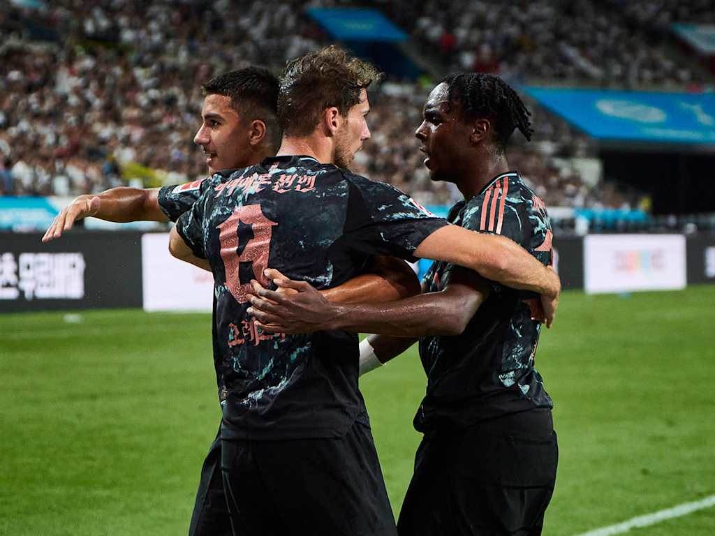 Spielszene aus dem Testspiel FC Bayern - Tottenham Hotspur
