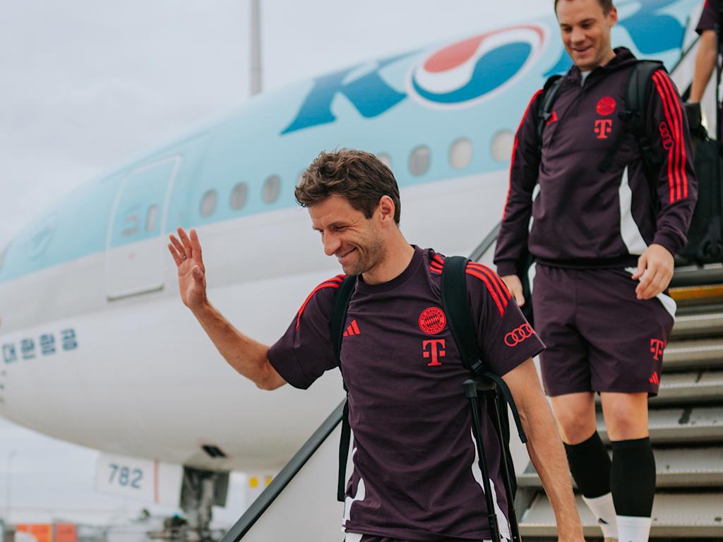FC Bayern arrive home after the Audi Summer Tour 2024 to South Korea