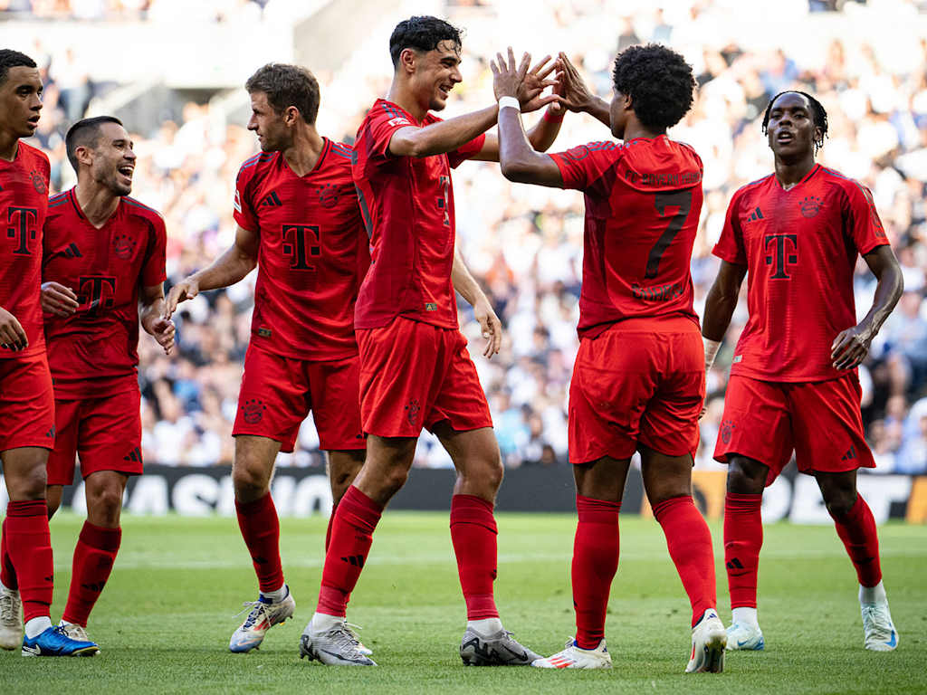 Spielszene aus dem Testspiel Tottenham Hotspur - FC Bayern