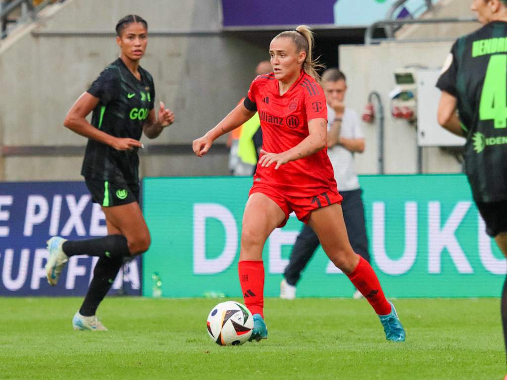 Georgia Stanway im Spiel gegen den VFL Wolfsburg.