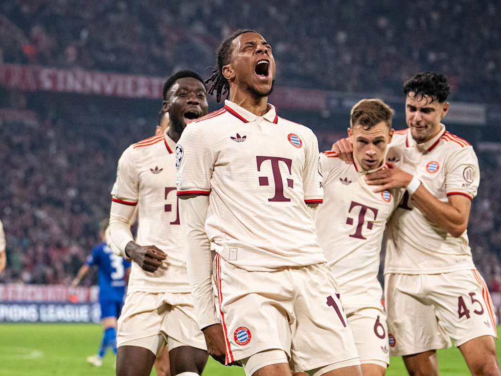 Szene aus dem Spiel zwischen FC Bayern und Dinamo Zagreb