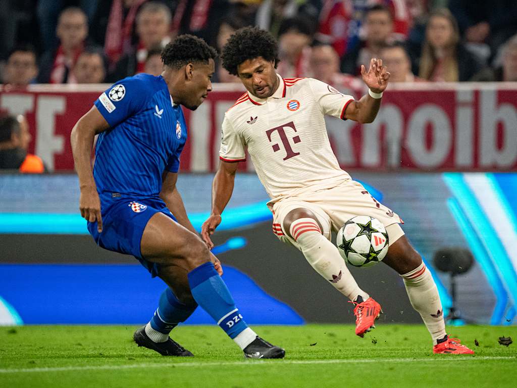 Scene from FC Bayern vs. Dinamo Zagreb in the Champions League