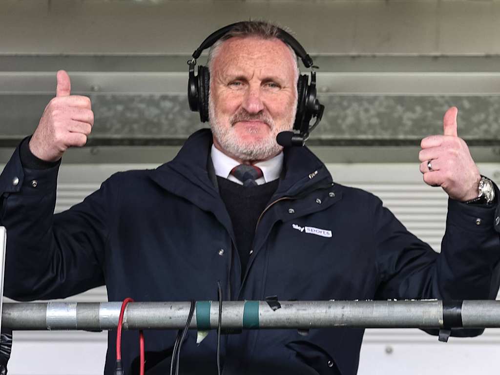 Alan McInally working as a TV pundit