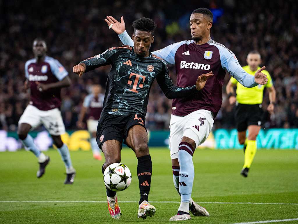 Szene aus dem Spiel zwischen FC Bayern und Aston Villa