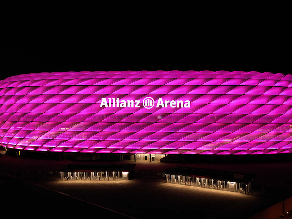 El Allianz Arena se iluminará de rosa en apoyo a la investigación contra el cáncer de mama