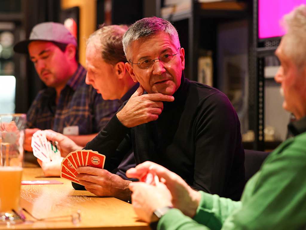Herbert Hainer at Bayern members Schafkopf tournament