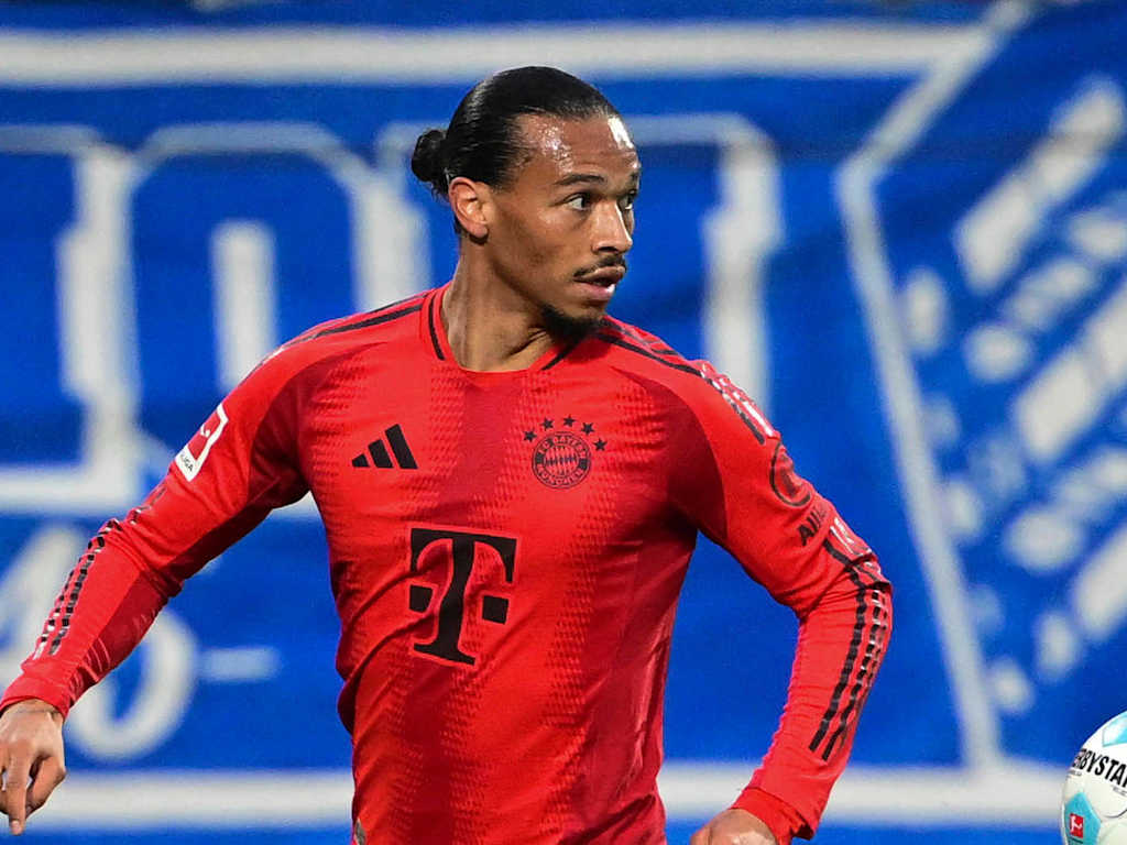 FC Bayern-Profi Leroy Sané beim Spiel in Bochum