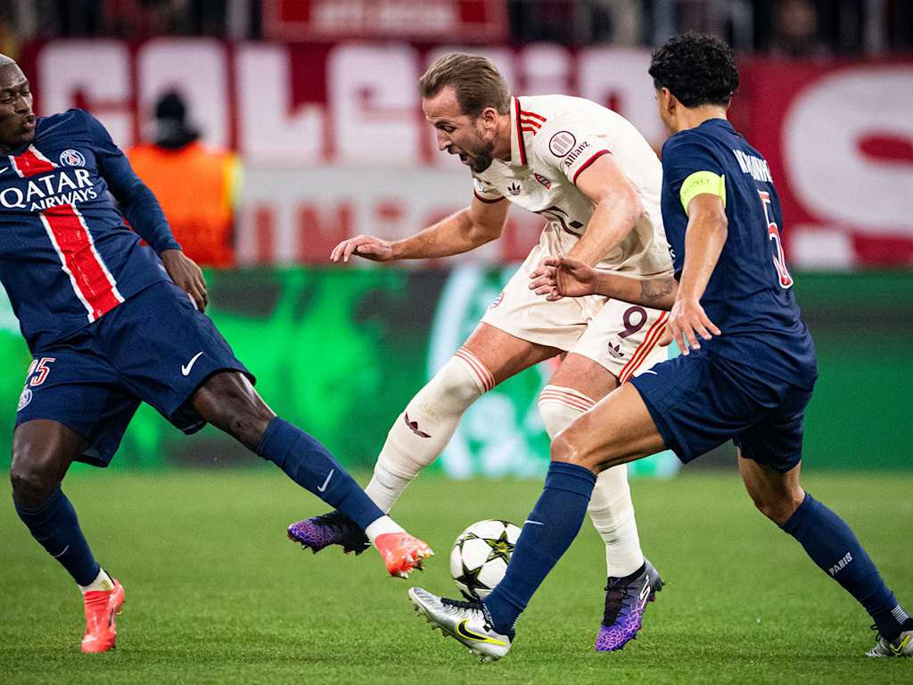 Spielszene aus der Partie FC Bayern gegen Paris Saint-Germain