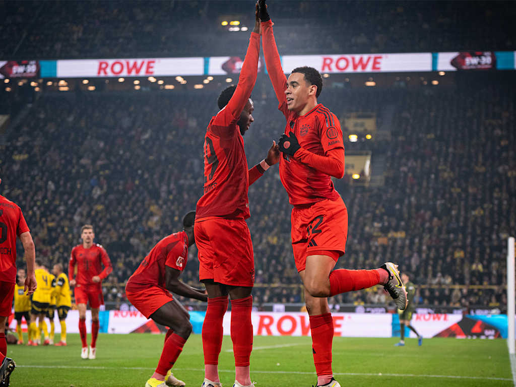 Spielszene aus der Partie Borussia Dortmund - FC Bayern