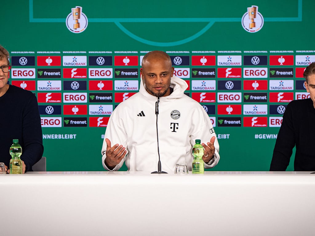 Rueda de prensa del FC Bayern previa al partido de los octavos de final de la Copa DFB contra el Bayer 04 Leverkusen, en vídeo