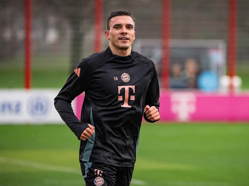 João Palhinha corriendo en la Säbener Straße