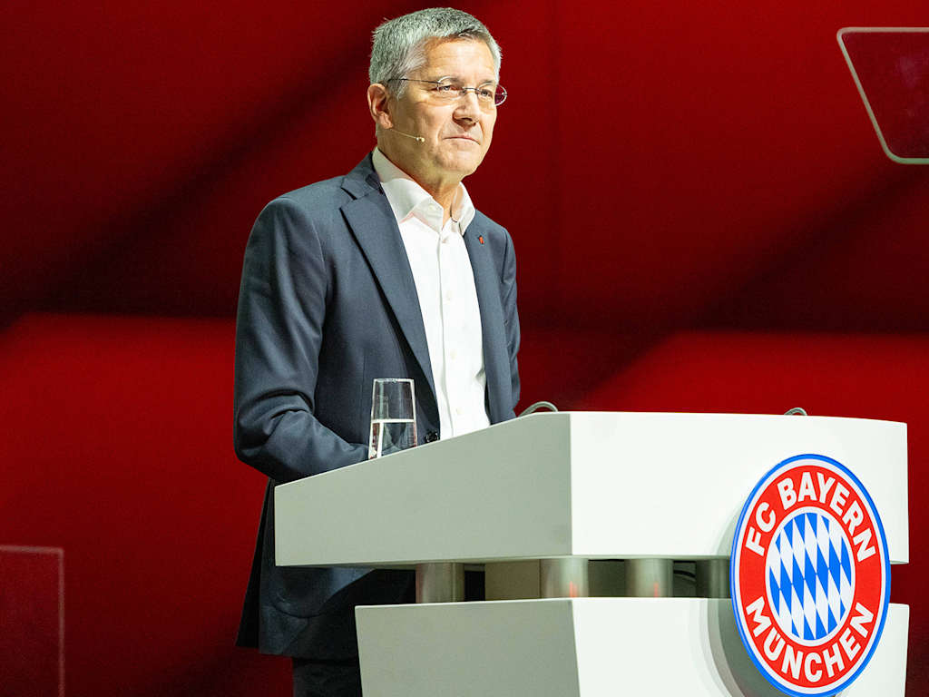 Herbert Hainer bei seiner Rede auf der Jahreshauptversammlung 2024
