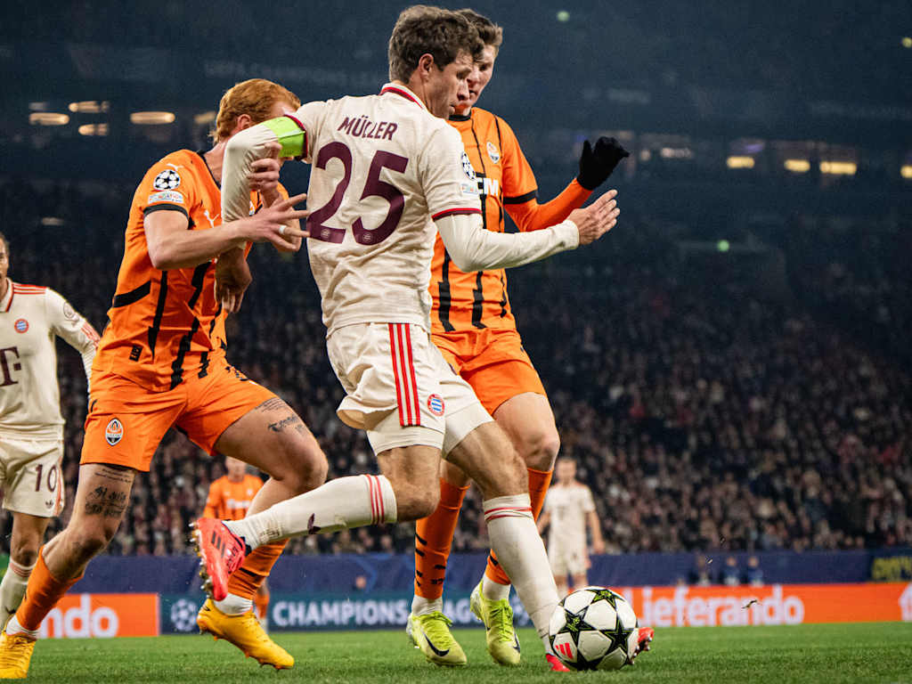 Spielszene aus der Partie Shakhtar Donetsk - FC Bayern