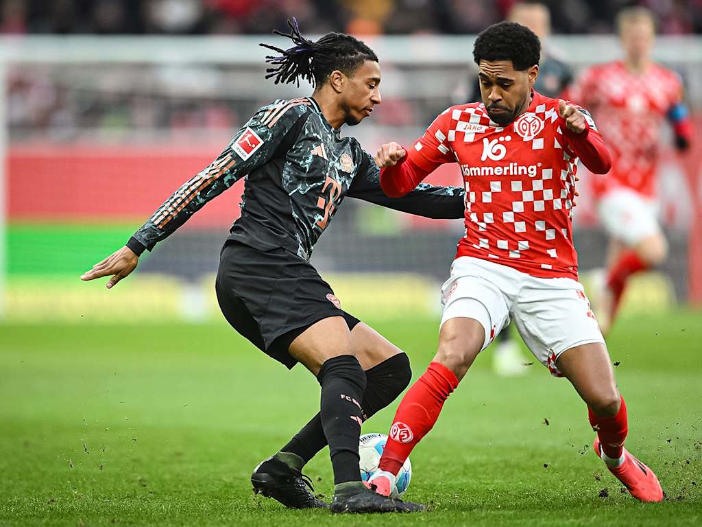 Spielszene aus der Partie Mainz 05 - FC Bayern