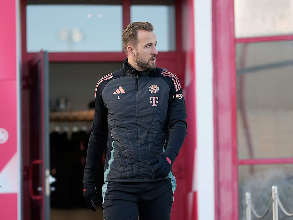 Harry Kane in Bayern training
