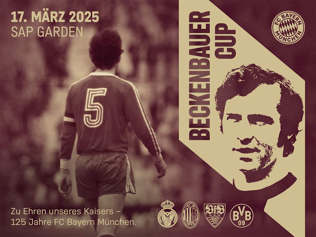 125 Jahre FC Bayern: Legenden spielen um Beckenbauer Cup
