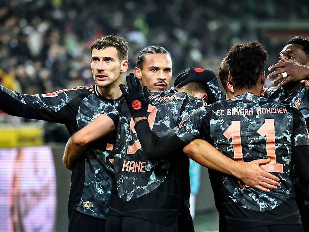 Spielszene aus der Partie Borussia Mönchengladbach - FC Bayern