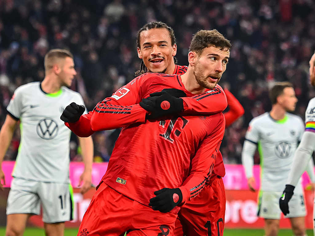 Spielszene aus dem Bundesliga-Spiel FC Bayern vs. VfL Wolfsburg