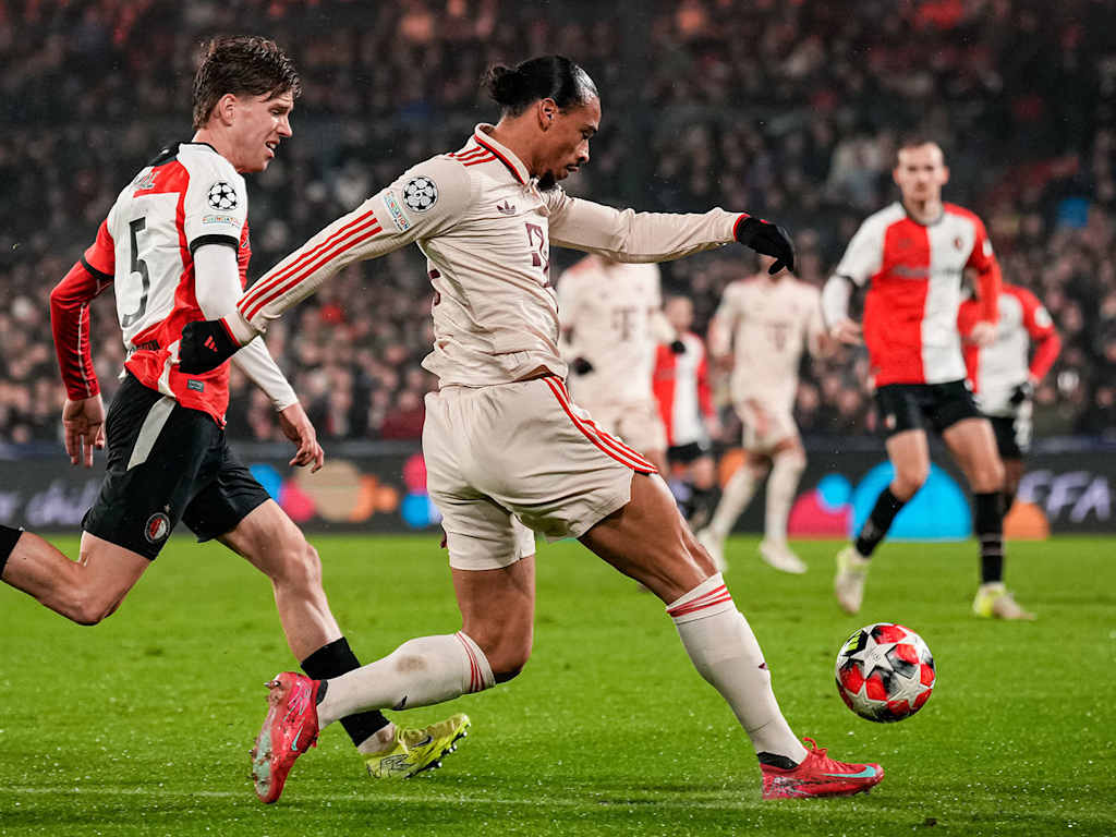 Szene der Partie Feyenoord Rotterdam - FC Bayern in der Champions League
