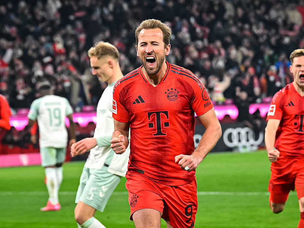 Spielszene aus dem Bundesliga-Spiel FC Bayern vs. Werder Bremen