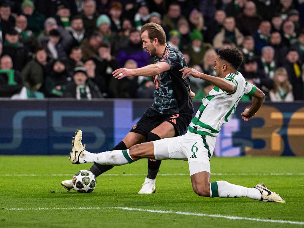 Szene der Partie Celtic Glasgow - FC Bayern in der Champions League