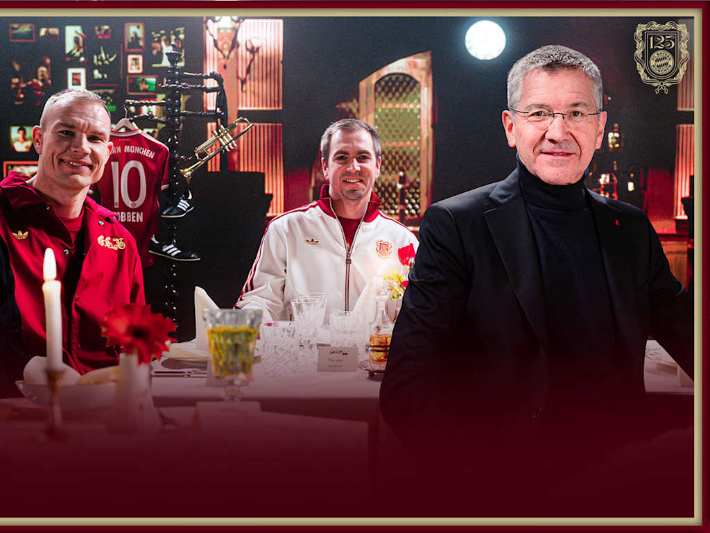 Grafik mit Jan-Christian Dreesen, Holger Badstuber, Philipp Lahm und Herbert Hainer