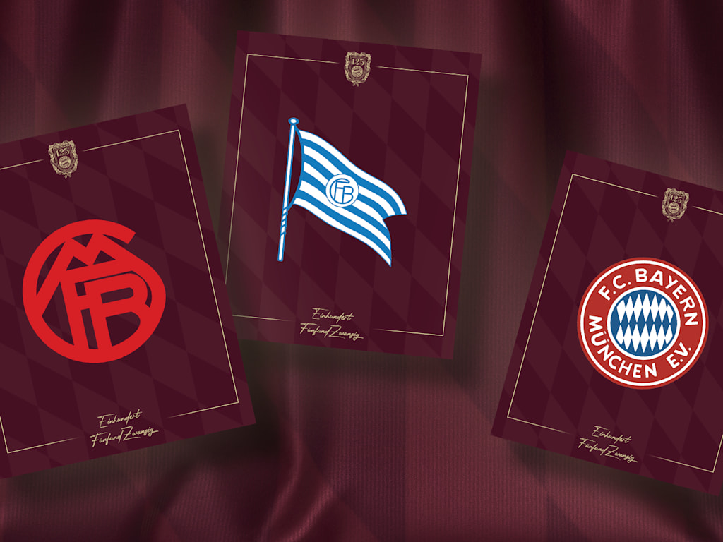 Historische Vereinswappen des FC Bayern