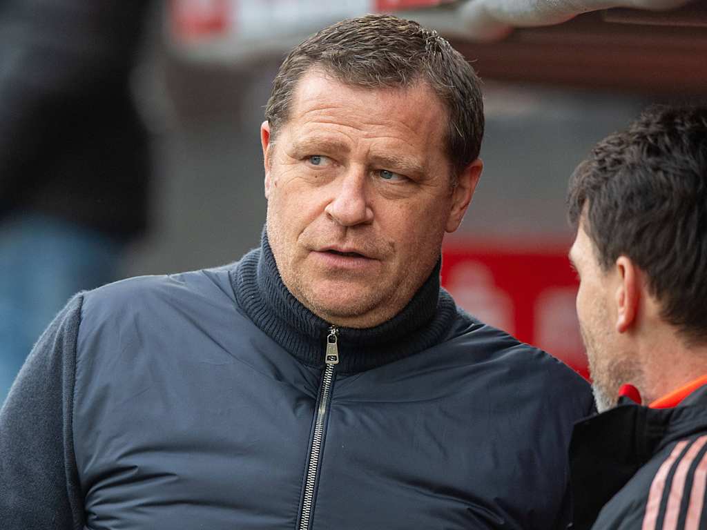 Sportvorstand Max Eberl vor dem Bundesliga-Spiel Union Berlin vs. FC Bayern im Stadion an der Alten Försterei
