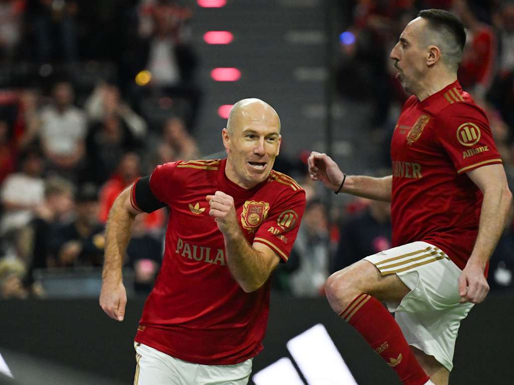 Arjen Robben vom FC Bayern beim Beckenbauer Cup