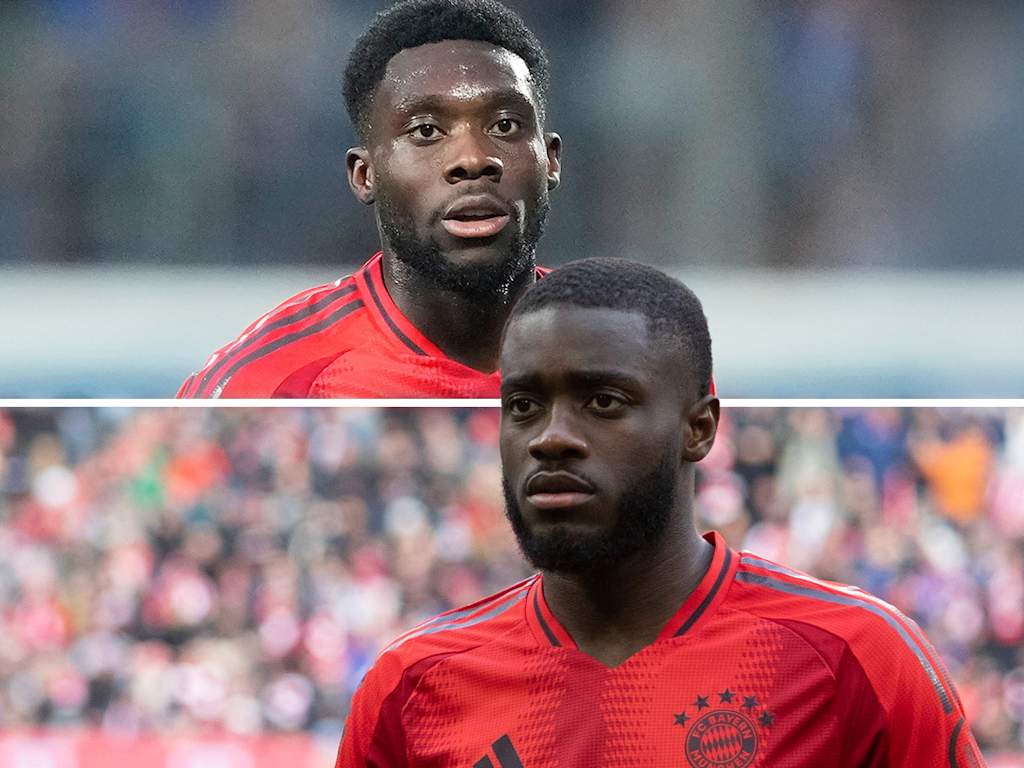 Porträts von Alphonso Davies und Dayot Upamecano