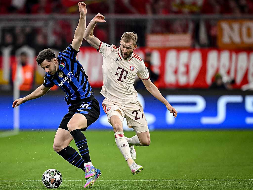 Spielszene aus FC Bayern - Inter Mailand