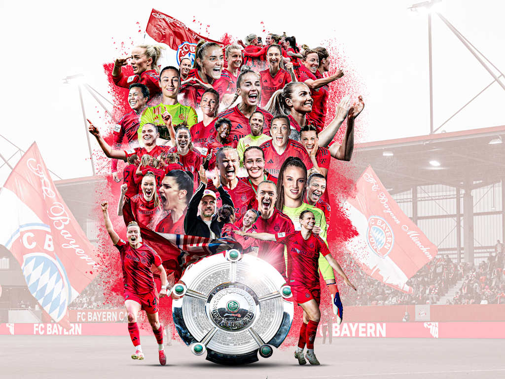 Graphic: FC Bayern Women celebrate 2025 German championship