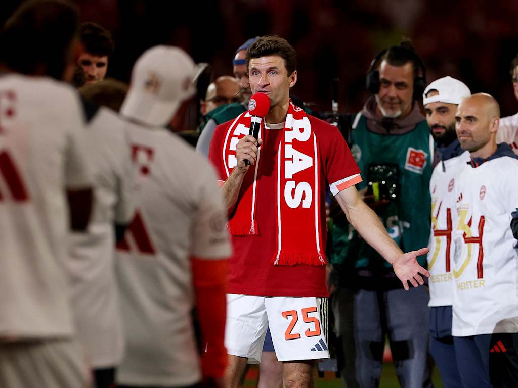 Thomas Müller speech Allianz Arena