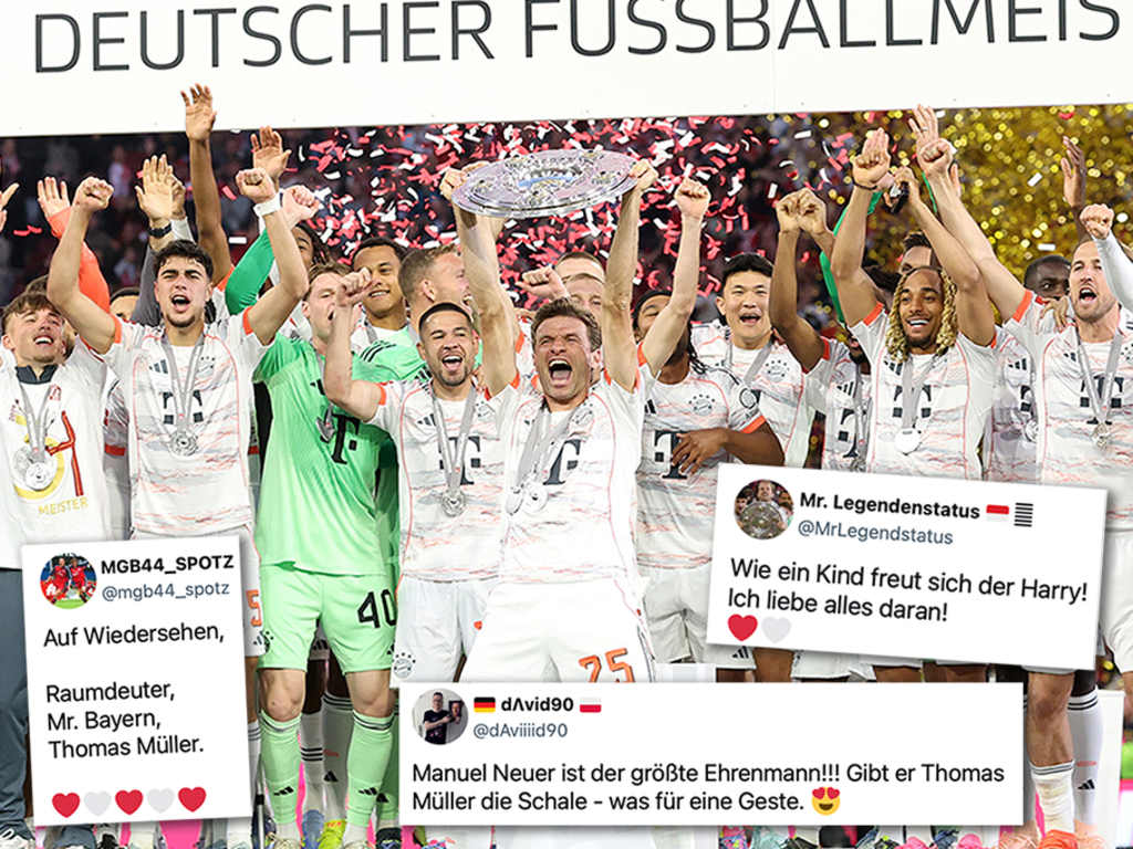 Die Stimmen der FC Bayern-Fans zum 2:0 gegen Gladbach, zum Thomas Müller-Abschied  und zur Meisterfeier