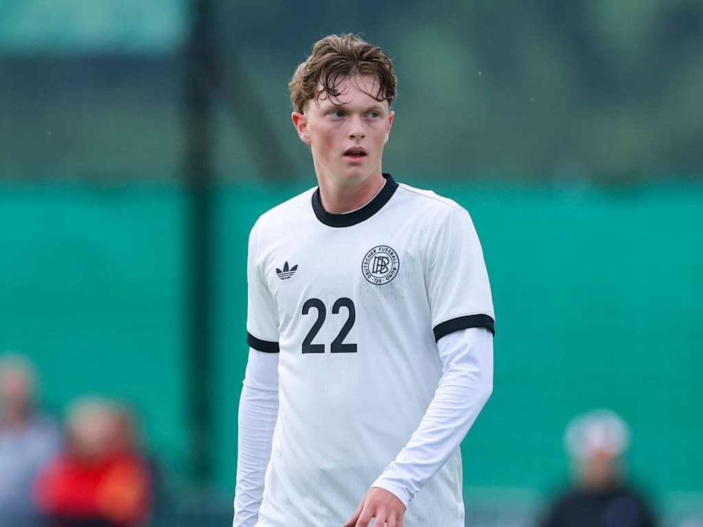 Paul Wanner während eines Spiels für die deutsche Nationalmannschaft.