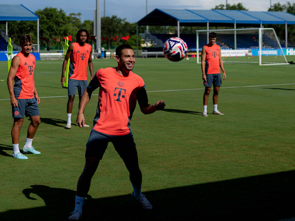 Die FC Bayern-Mannschaft am Mittwoch im Training in Orlando