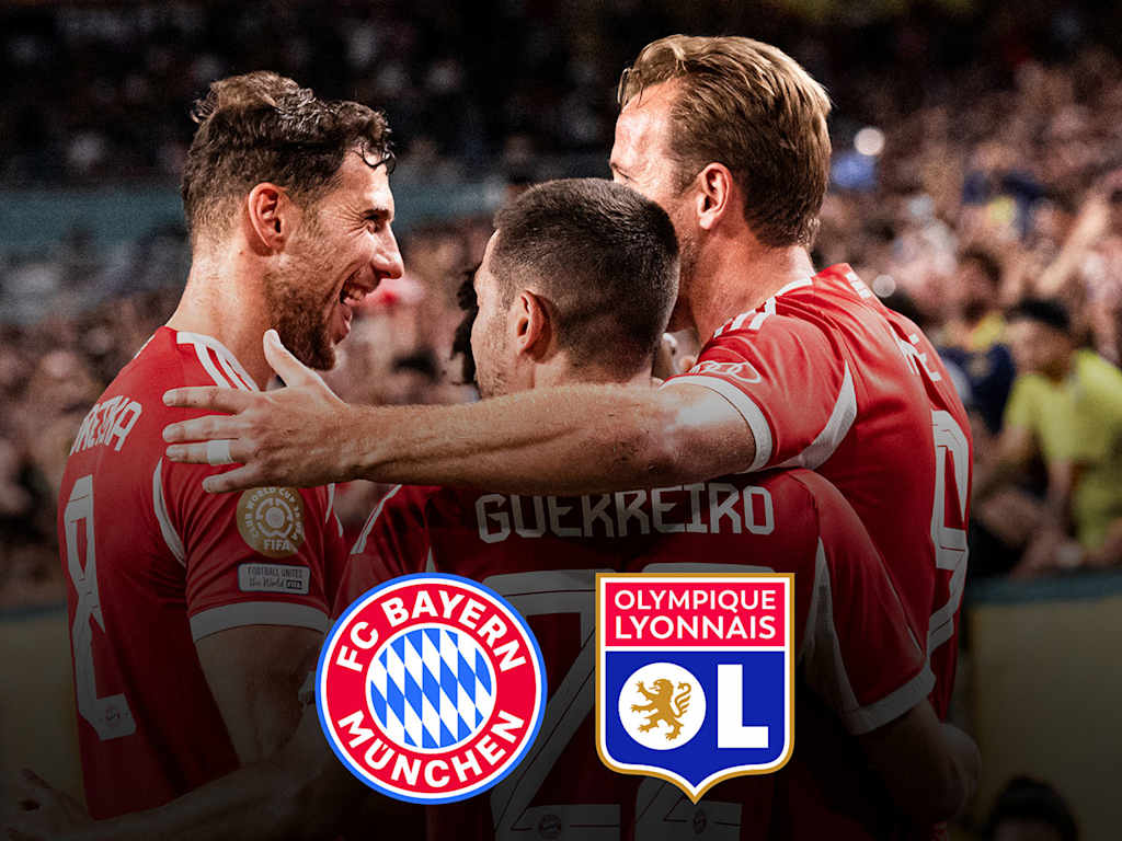 Grafik: FC Bayern gegen Lyon.