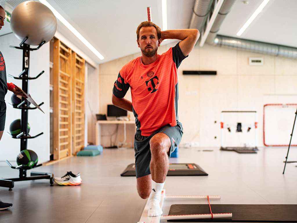 Harry Kane during his medical examination