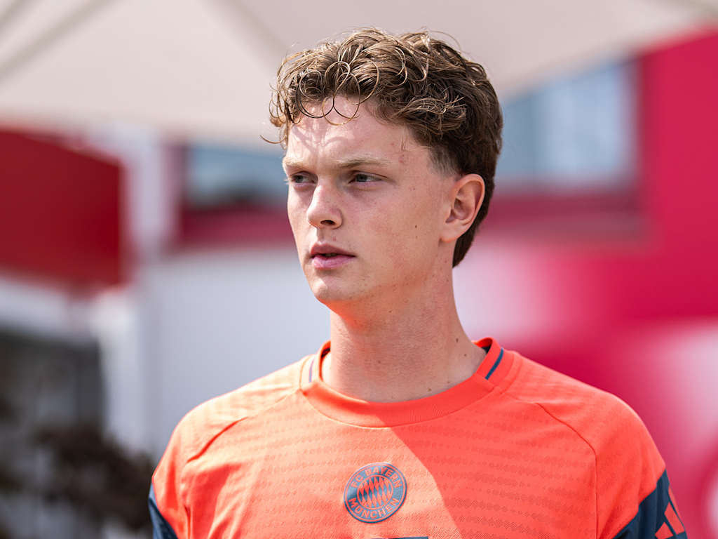 Paul Wanner in training at FC Bayern
