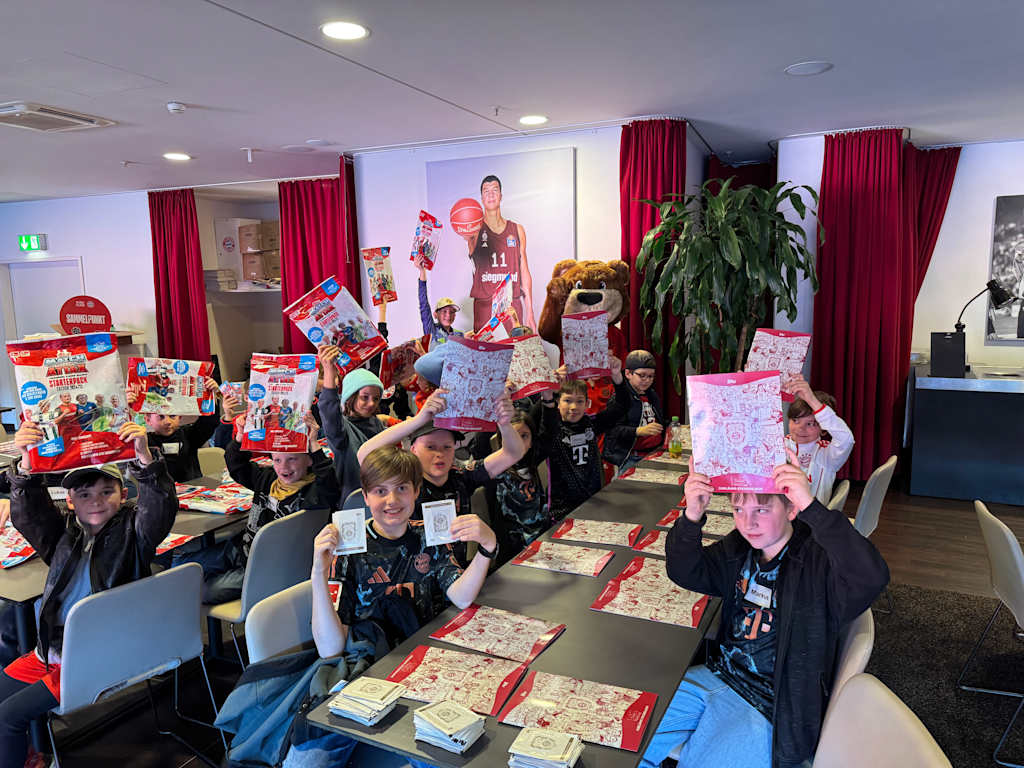 Match Attax-Event in der Allianz Arena.