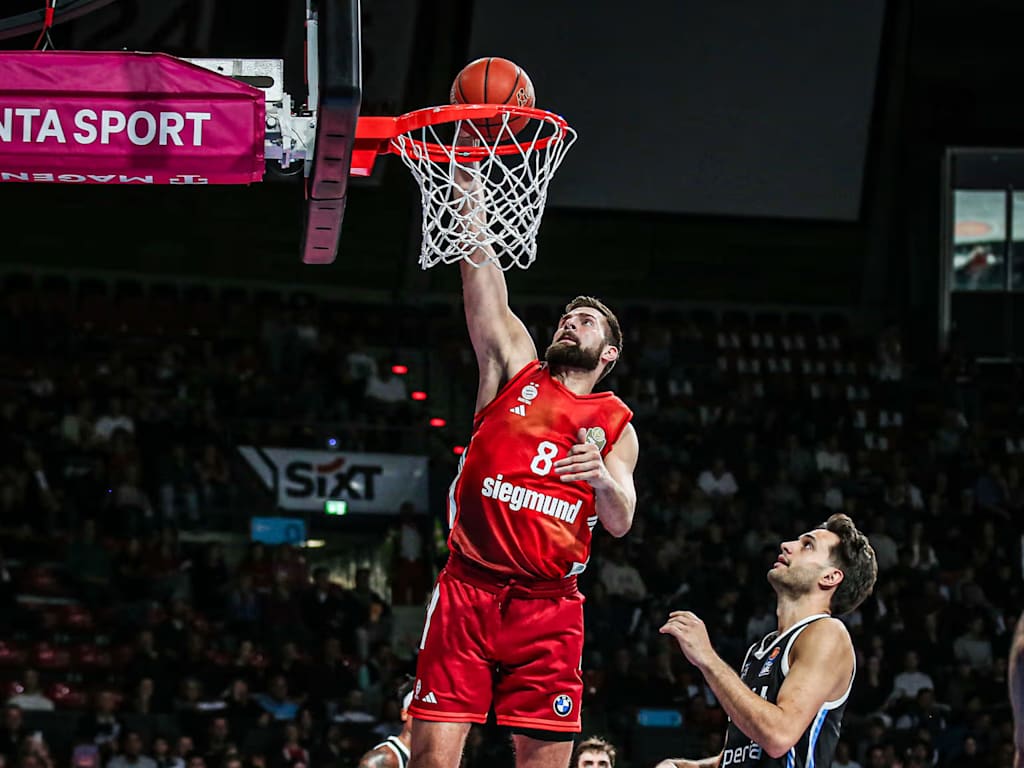 Spielszene aus einem Spiel der FC Bayern Basketballer.