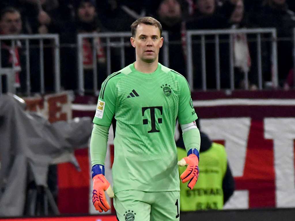 Manuel Neuer en el partido de la Bundesliga contra el Mainz.